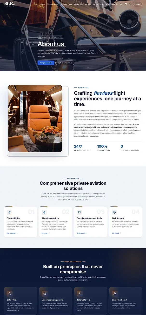 Blog and About us — the Air Jet Charter site