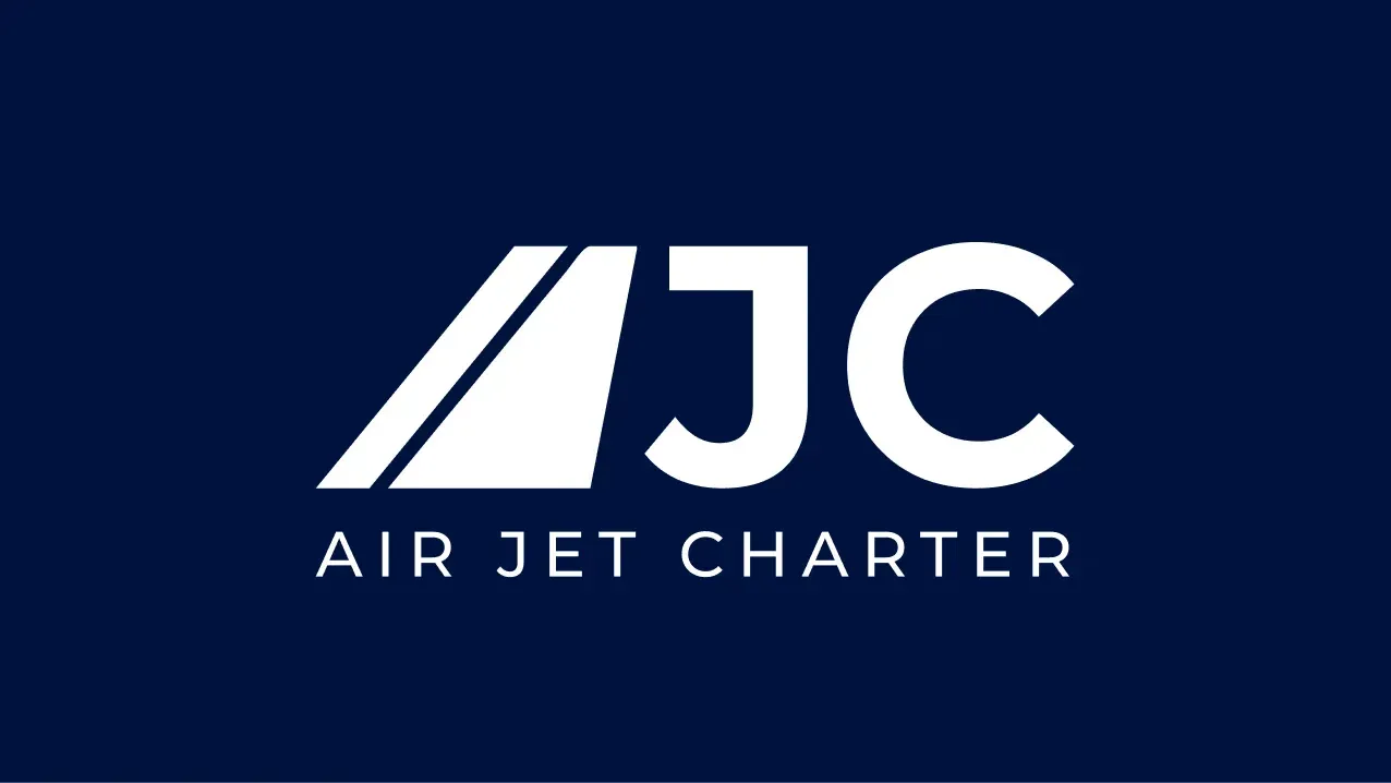 Bijela verzija logotipa Air Jet Charter