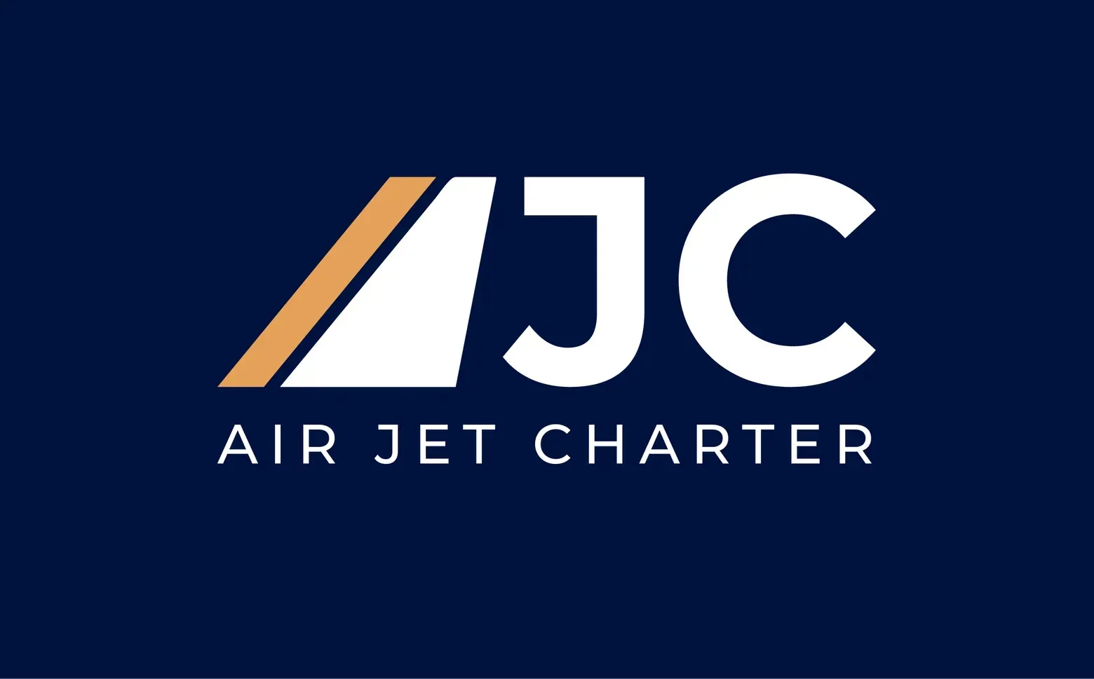 Das Logo von Air Jet Charter auf einer Karte