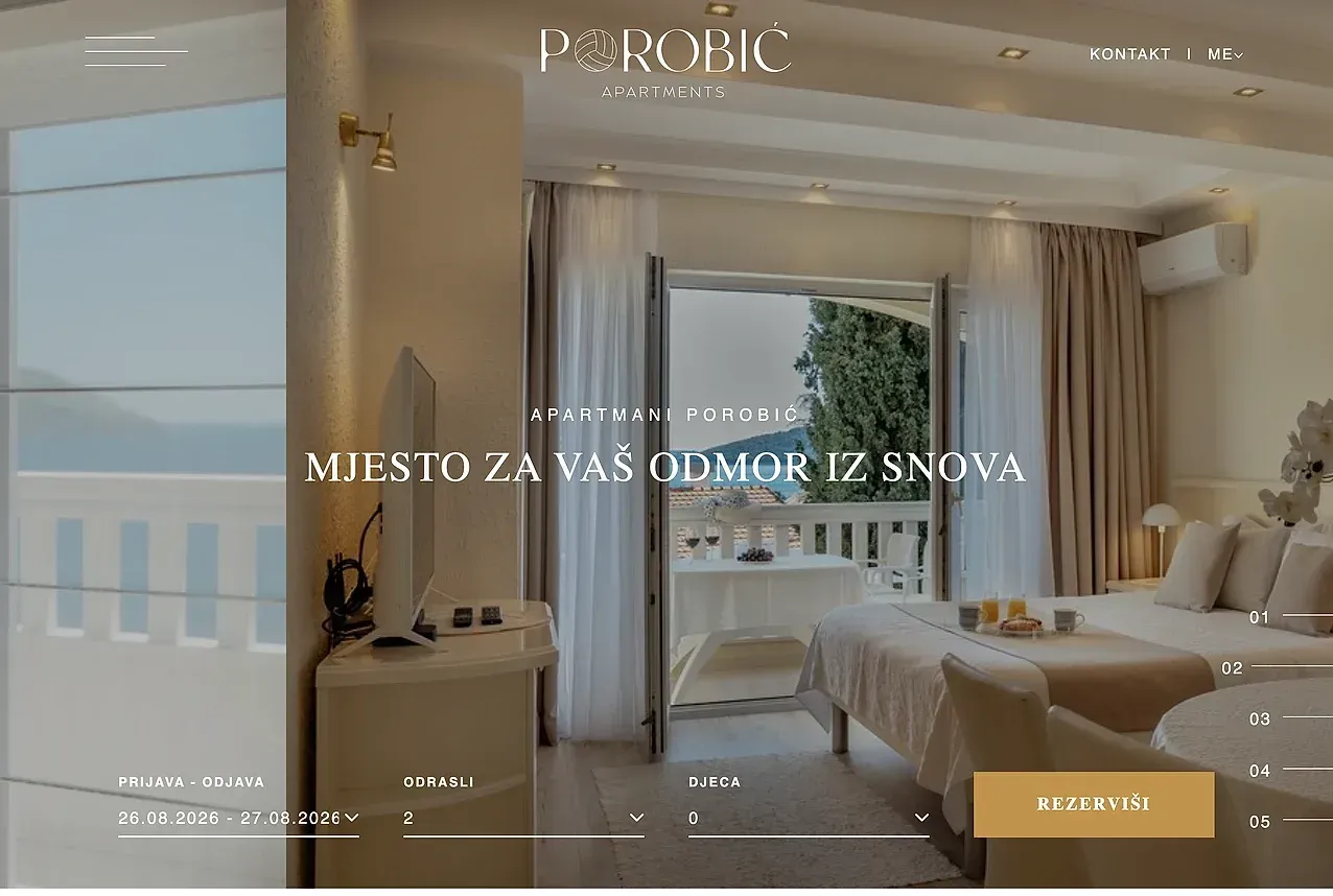 Startseite — die Website von Apartmani Porobić