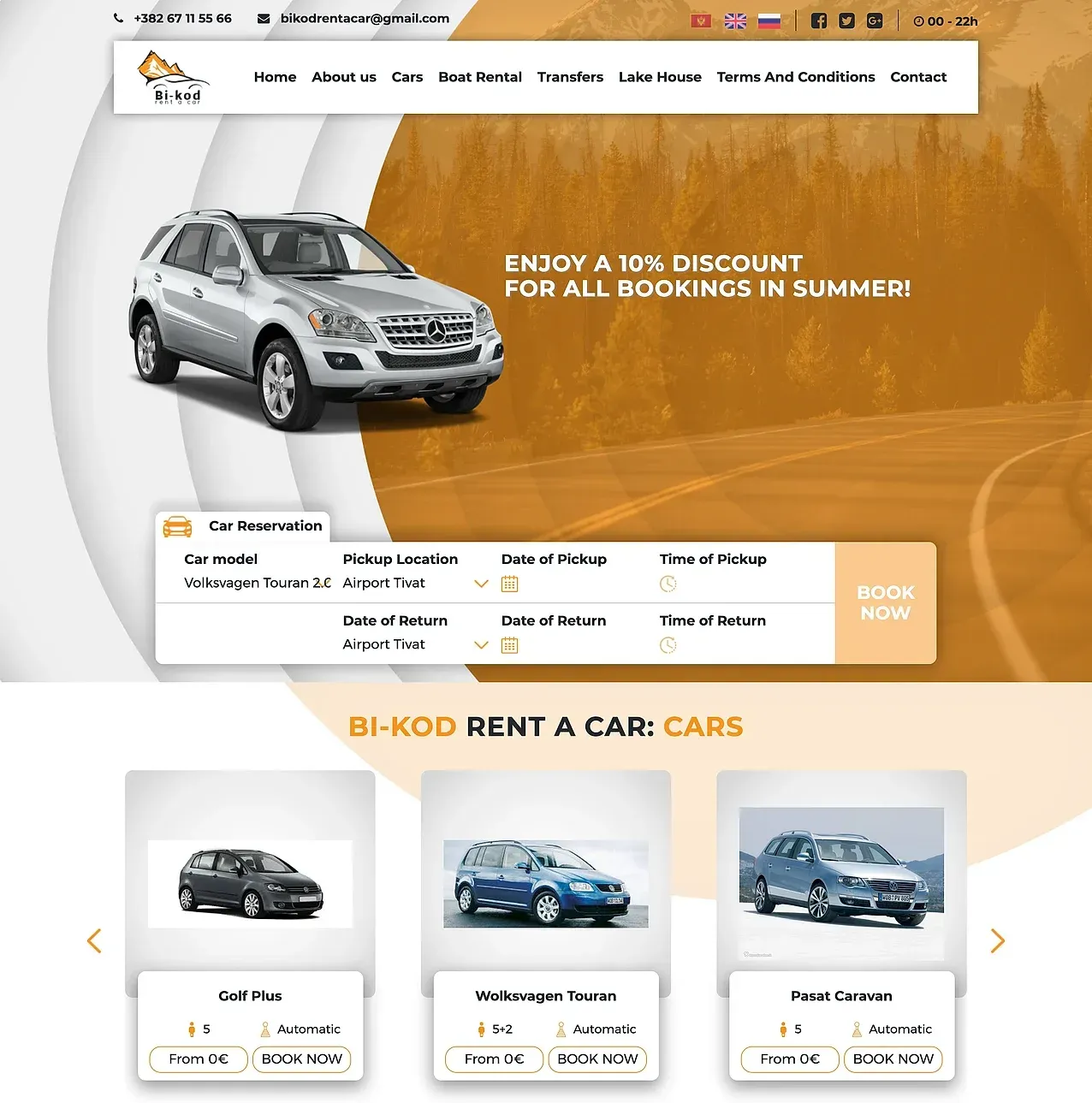 Startseite — die Website von Bi-Kod Rent A Car