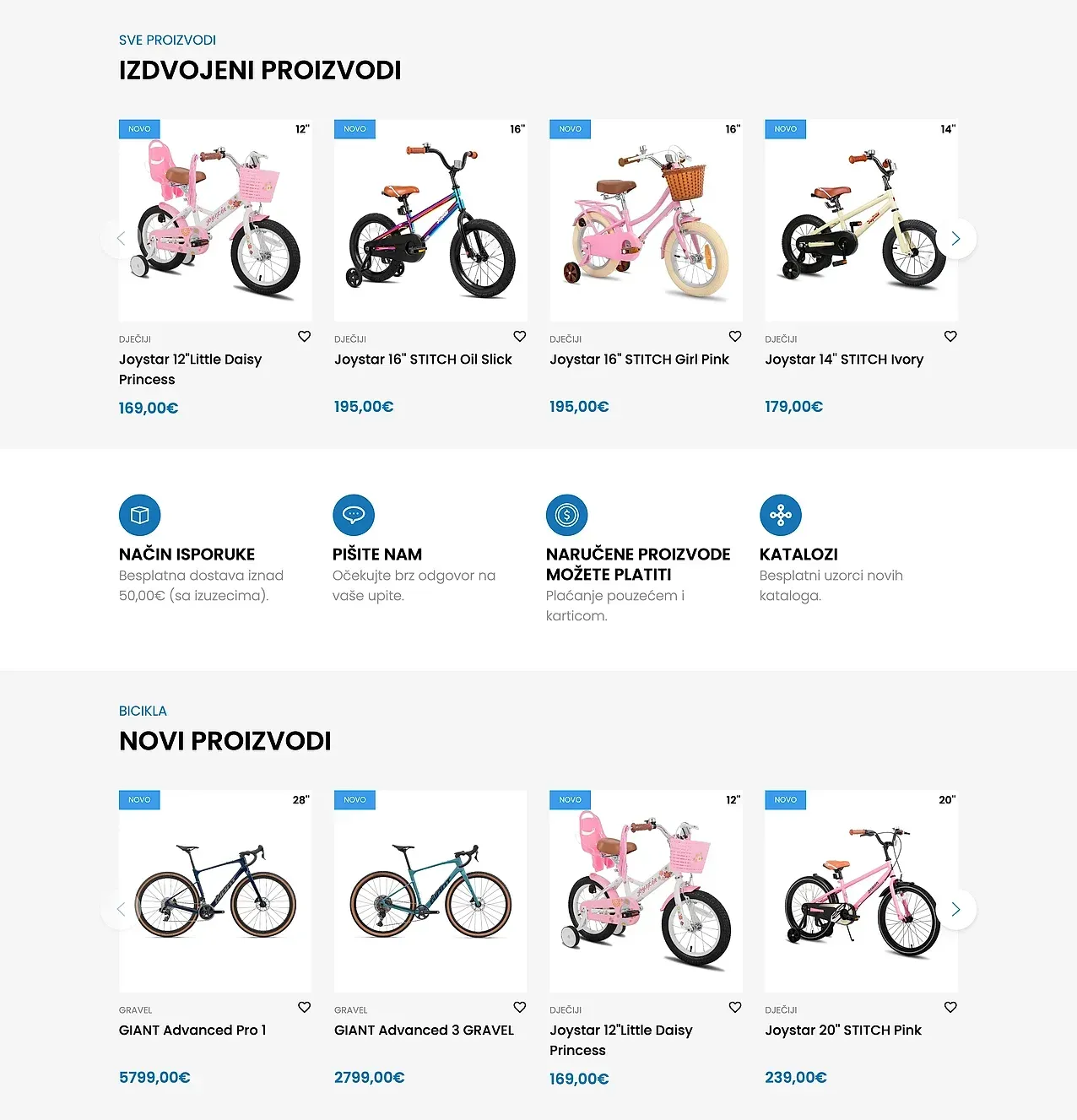Home page — the Bike 'N More site