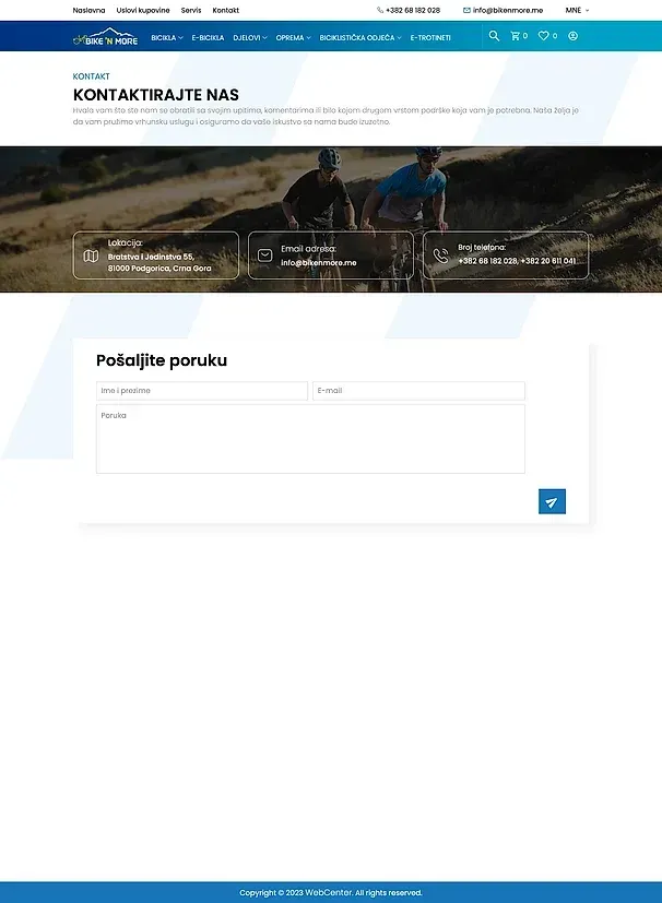 Servis and Contact — the Bike 'N More site