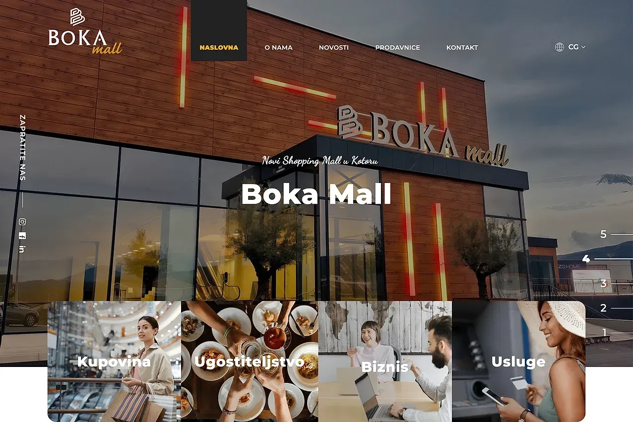 Startseite — die Website von Boka Mall