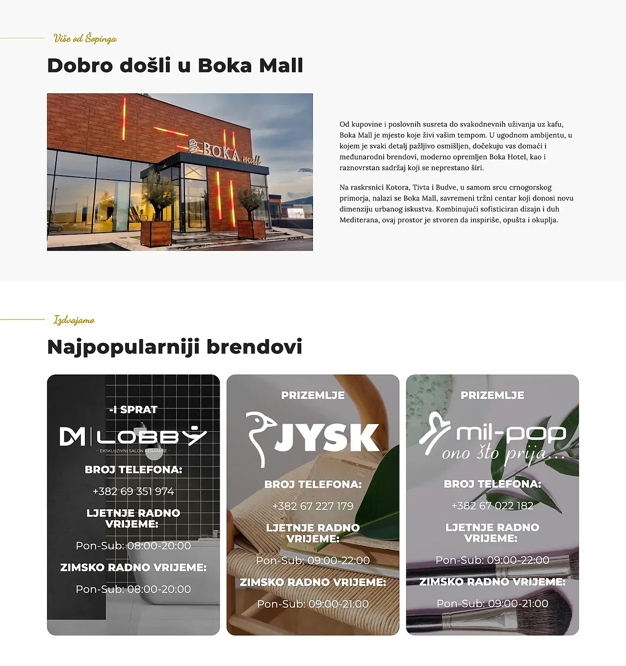 Startseite — die Website von Boka Mall