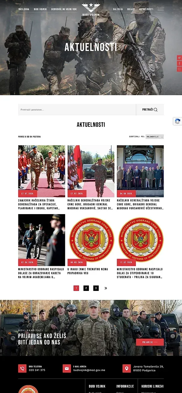 Aktuelles und Offizier — die Website von Budi Vojnik