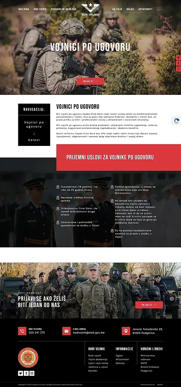 Unteroffizier und Zeitsoldat — die Website von Budi Vojnik