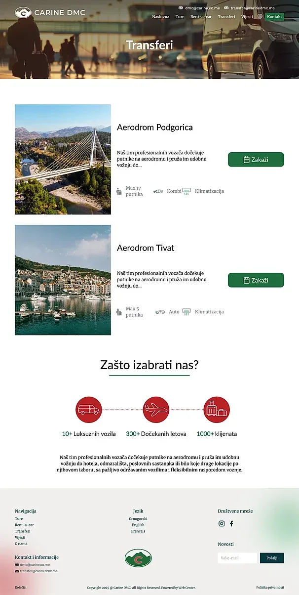 Transfers und Neuigkeiten — die Website von Carine DMC