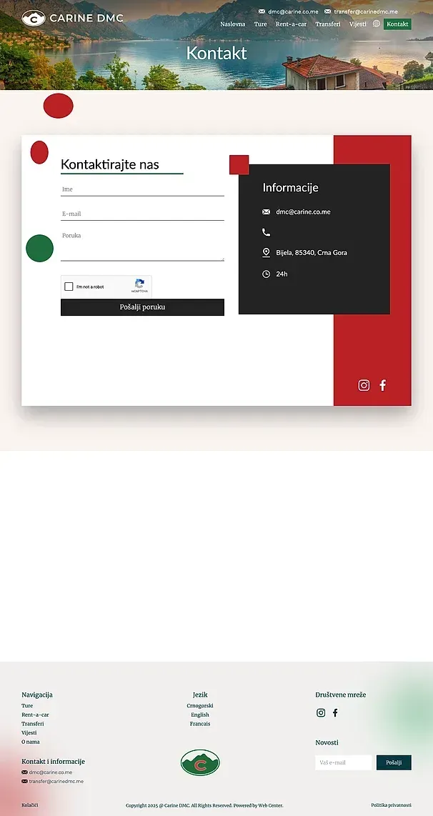Kontakt — die Website von Carine DMC