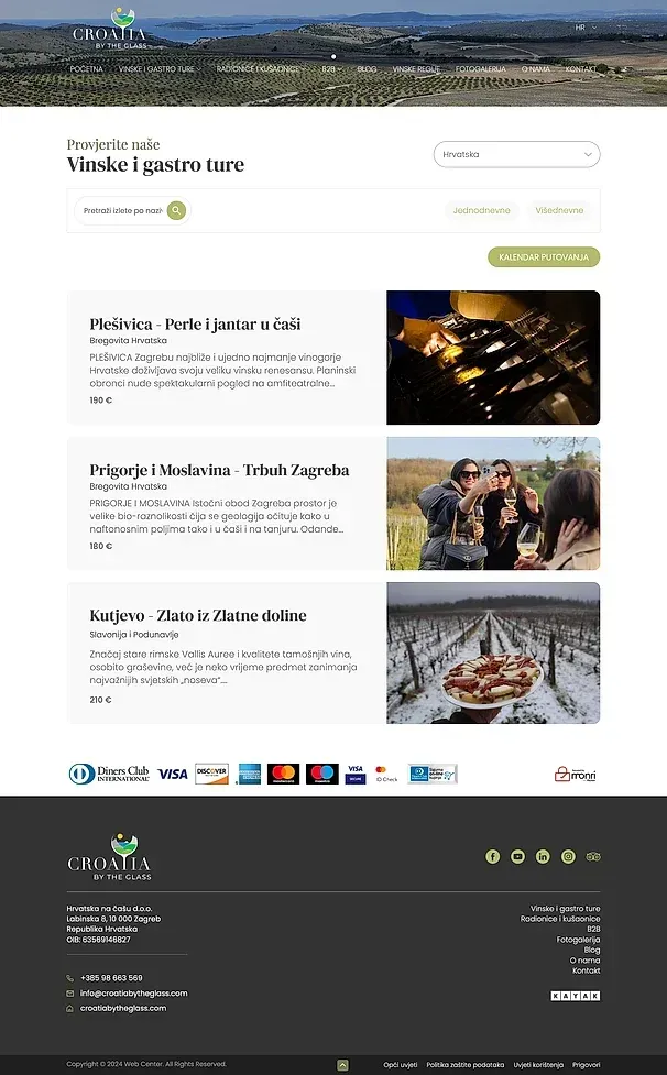 Sve ture und Hrvatska — die Website von Croatia by the Glass