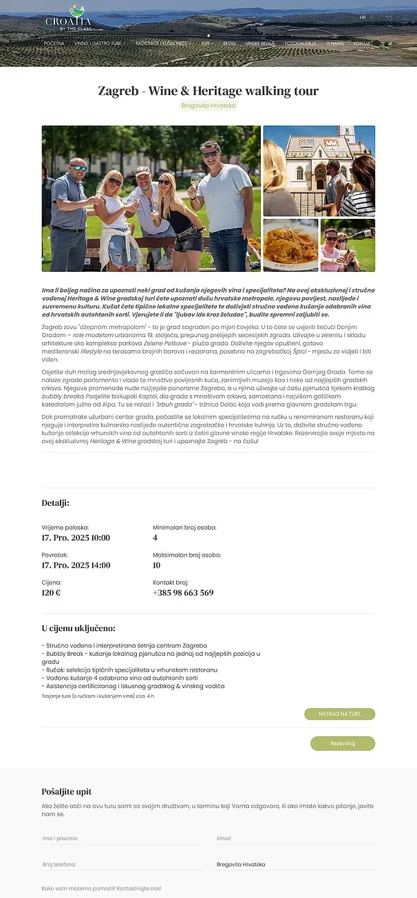 Zagreb und Bregovita Hrvatska — die Website von Croatia by the Glass