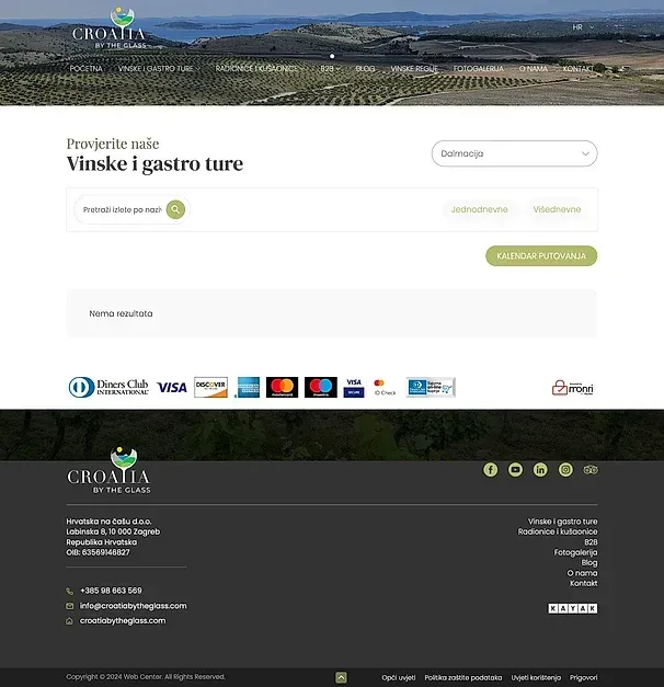 Dalmacija und Europske vinske regije — die Website von Croatia by the Glass