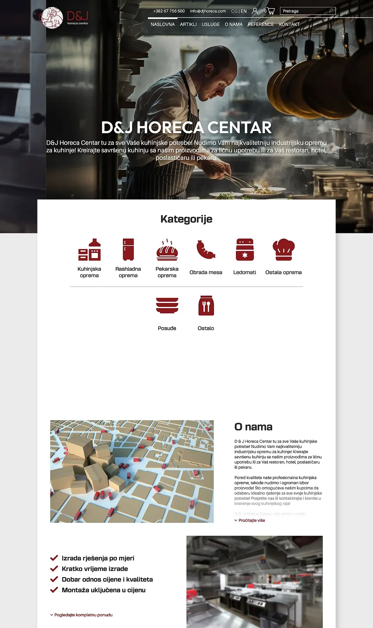 Home page — the D&J Horeca Centar site