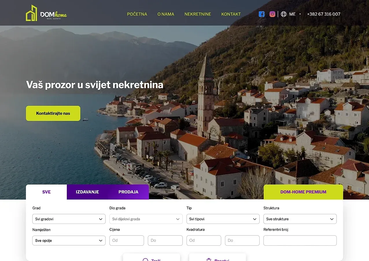 Startseite — die Website von Dom Home