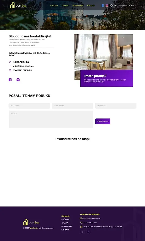 Kontakt — die Website von Dom Home