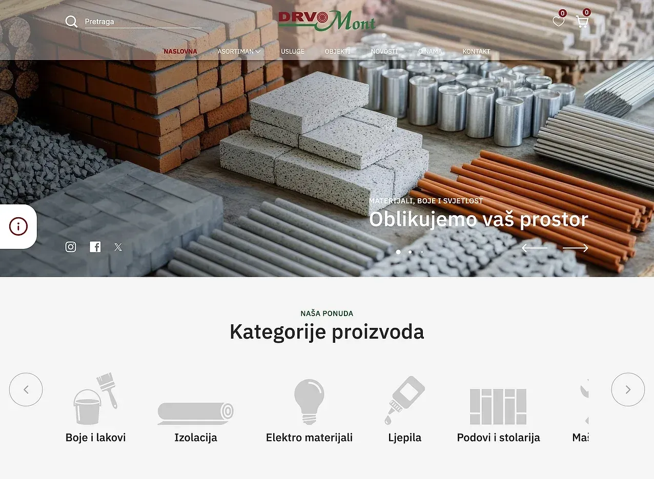 Startseite — die Website von Drvomont