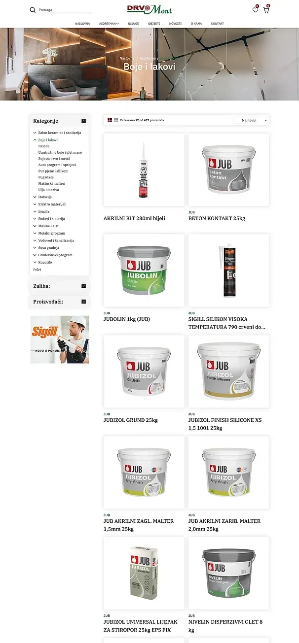Farben und Lacke und Dämmung — die Website von Drvomont