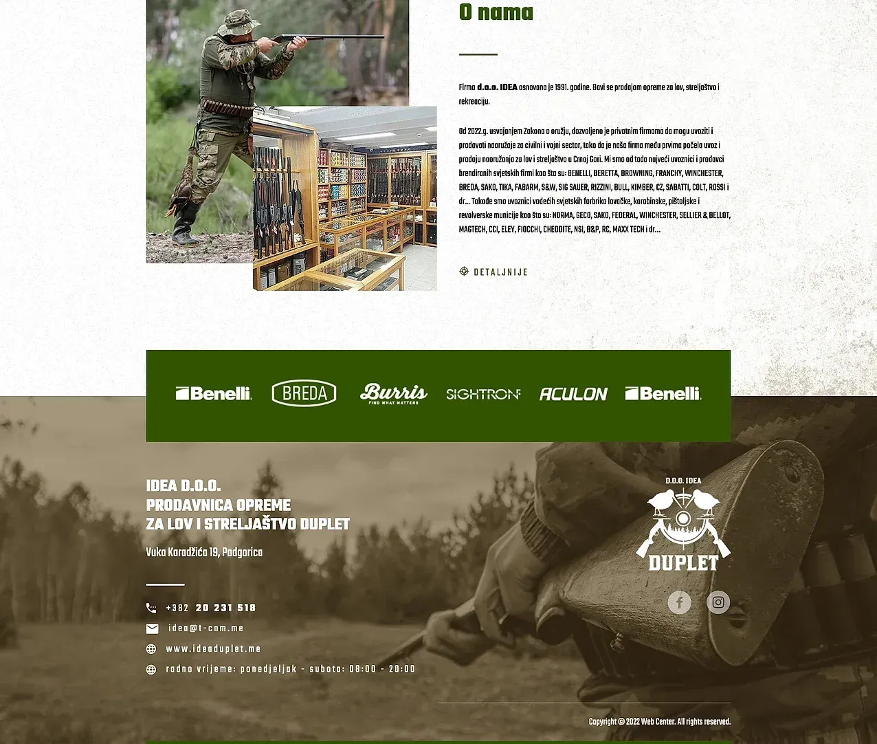 Home page — the Duplet site