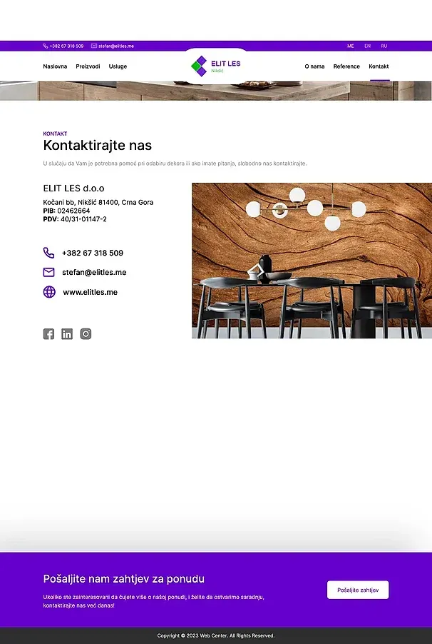 Kontakt — die Website von Elit Les