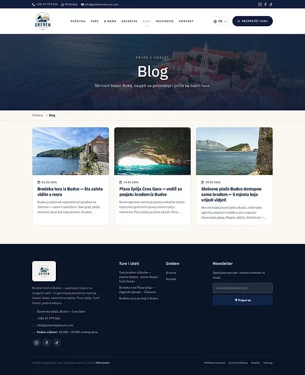 Galerie und Blog — die Website von Greben Boat Tours