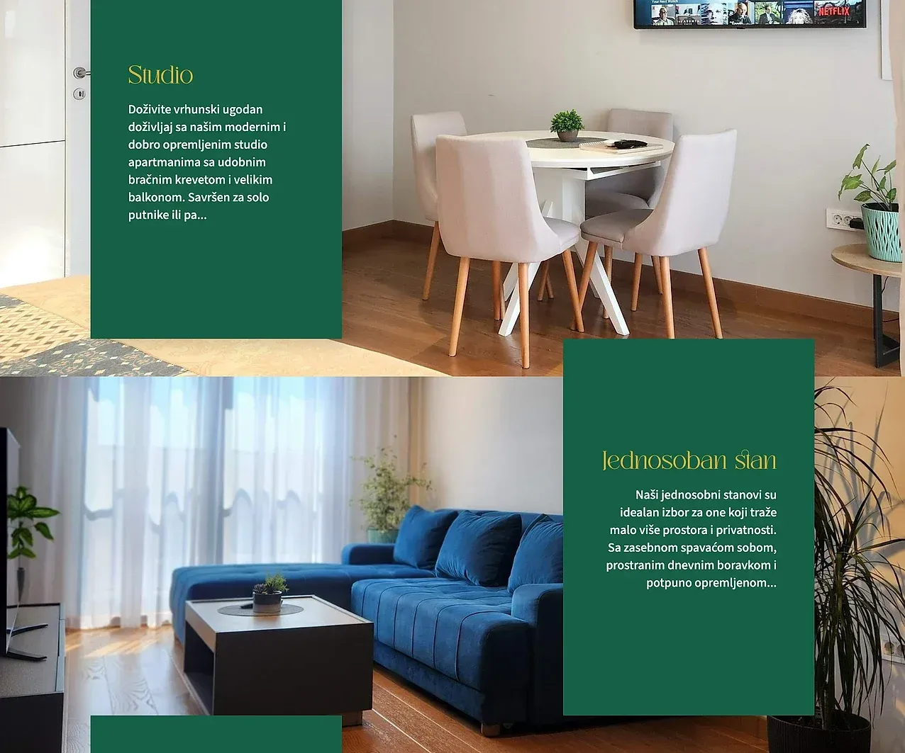 Startseite — die Website von Green Apartments