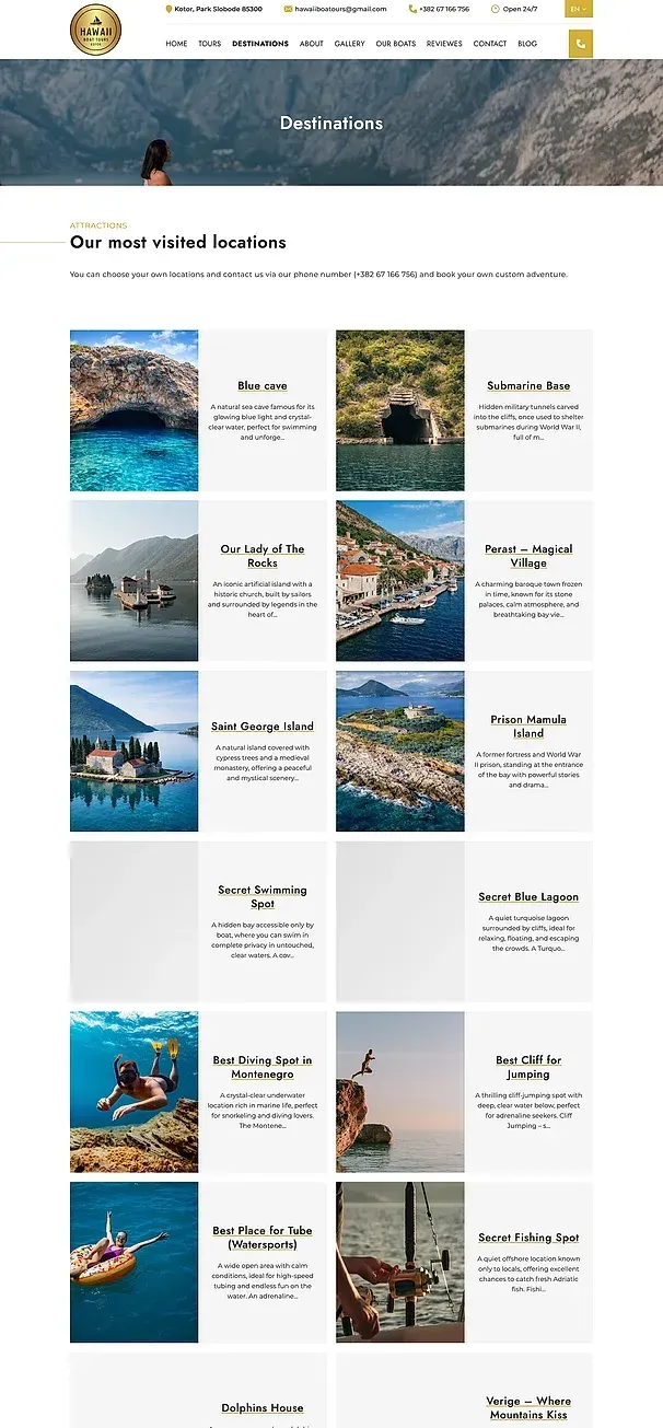 Touren und Reiseziele — die Website von Hawaii Boat Tours