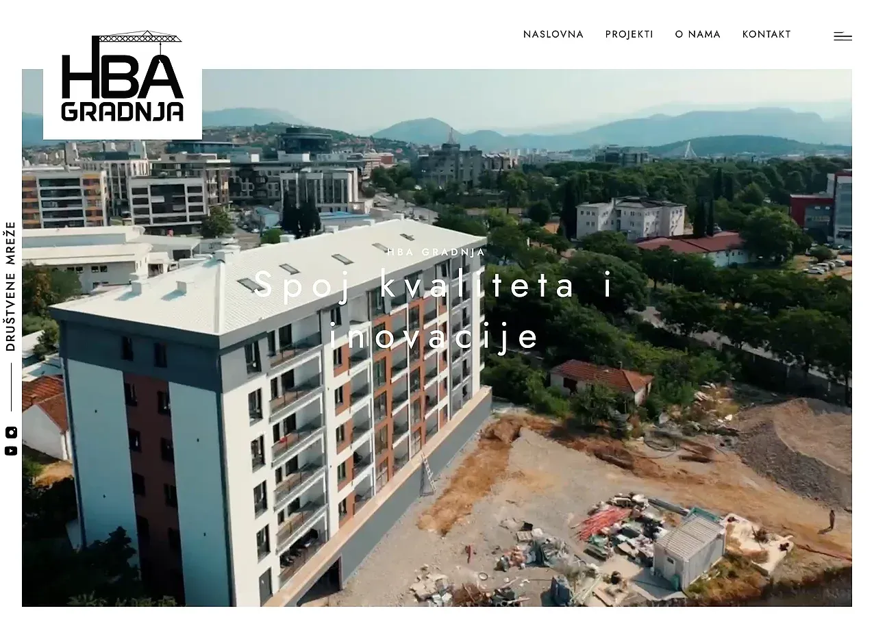 Startseite — die Website von HBA Gradnja