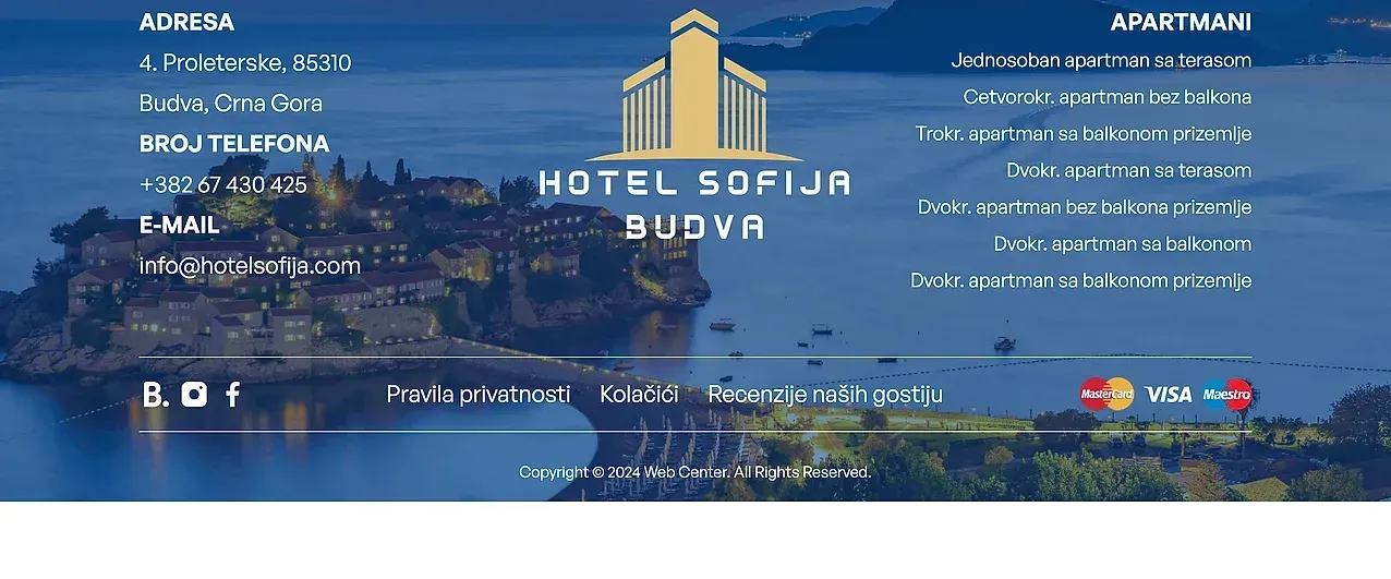 Home page — the Hotel Sofija site