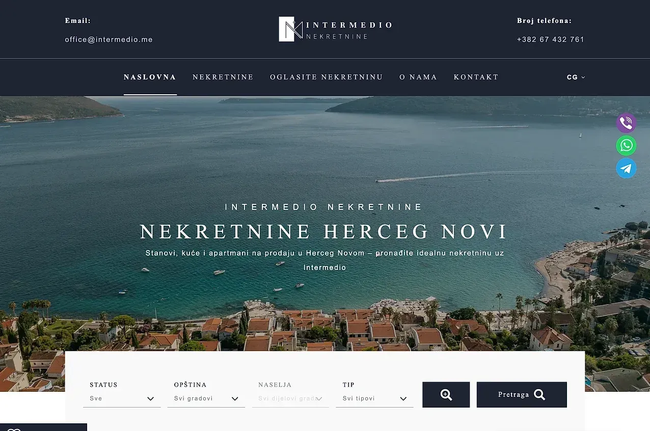Startseite — die Website von Intermedio Nekretnine