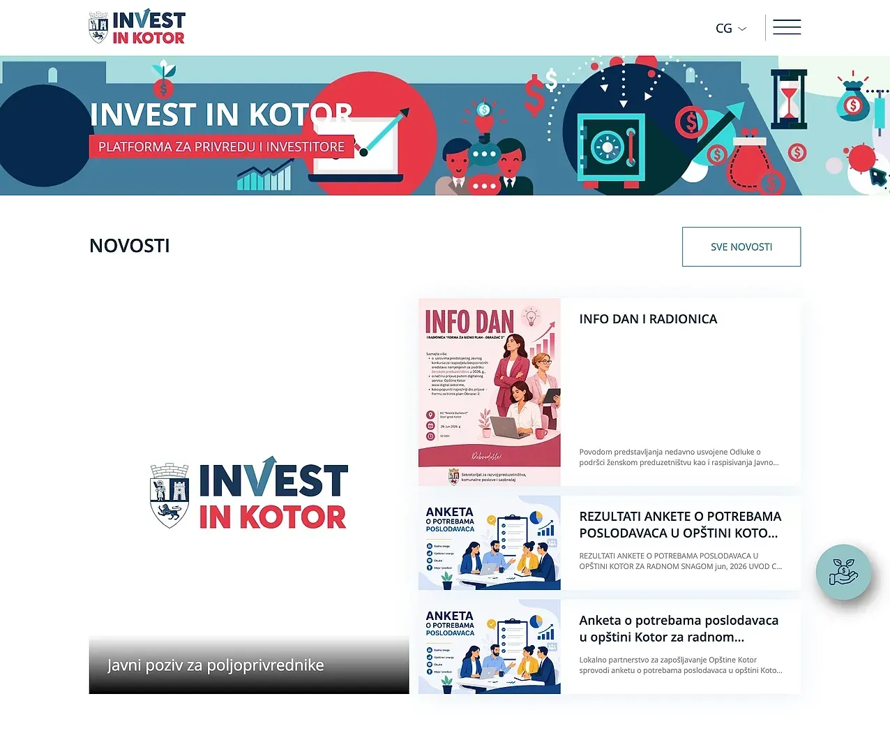 Startseite — die Website von Invest in Kotor