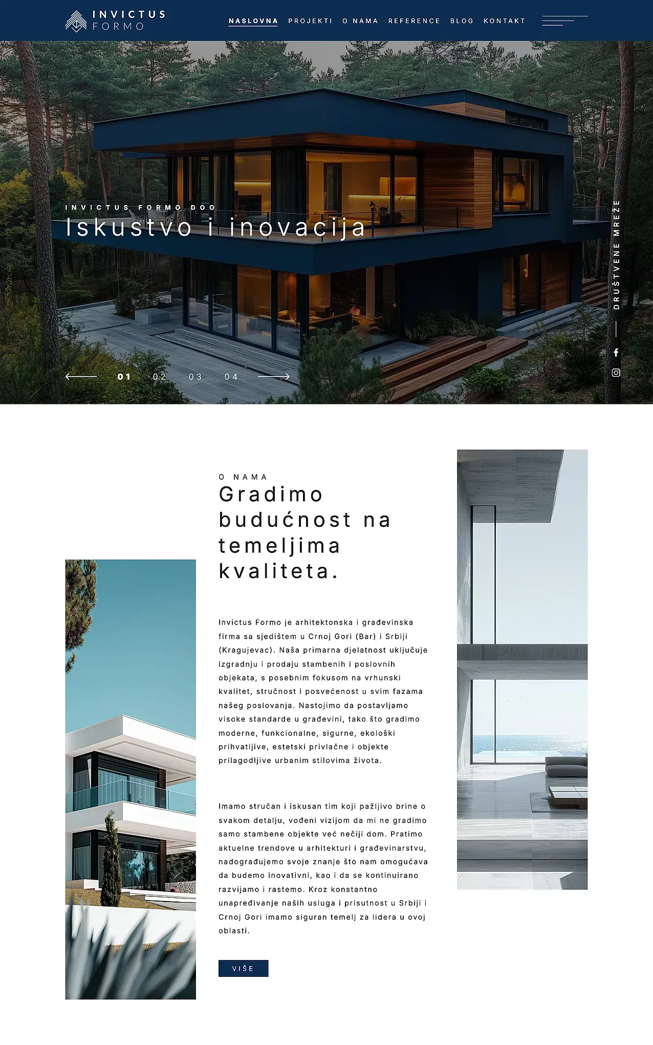 Home page — the Invictus Formo site