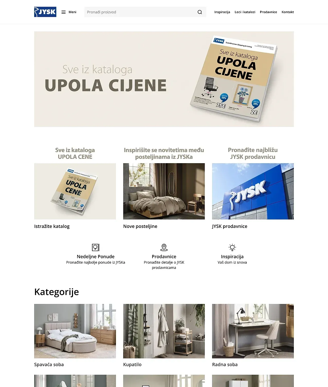 Startseite — die Website von JYSK Crna Gora