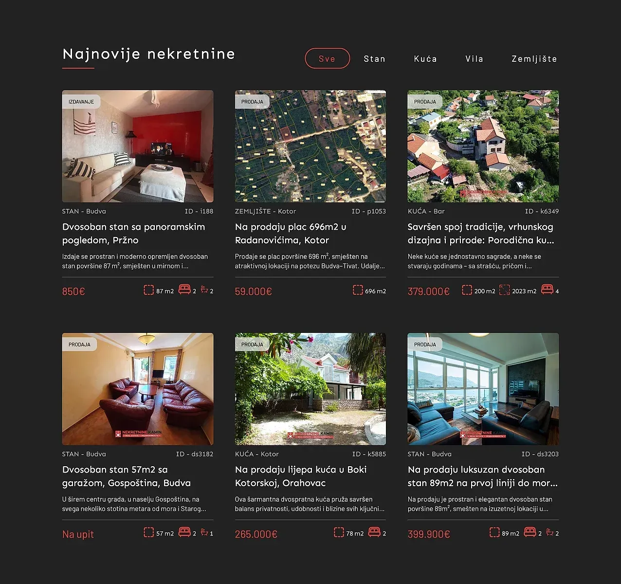 Startseite — die Website von Kamin Nekretnine