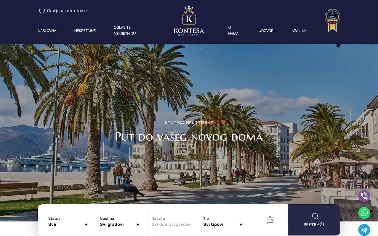 Startseite — die Website von Kontesa Real Estate