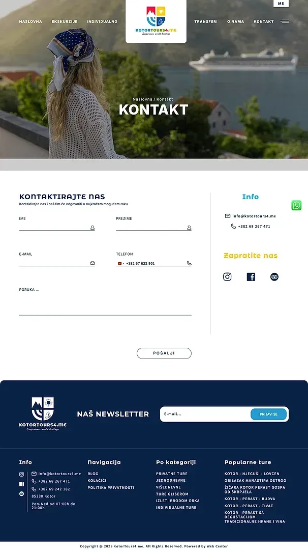 Kontakt und Kotor — Njeguši — Lovćen — die Website von Kotor Tours