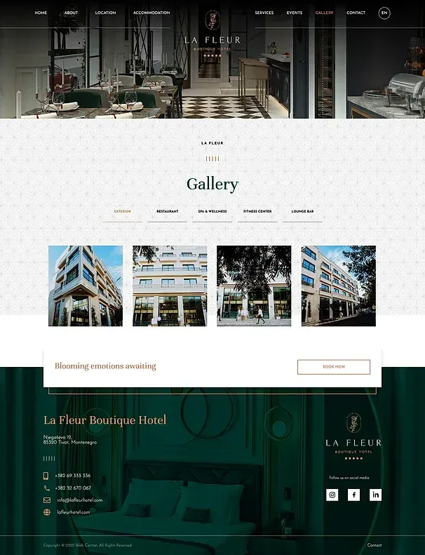 Veranstaltungen und Galerie — die Website von La Fleur