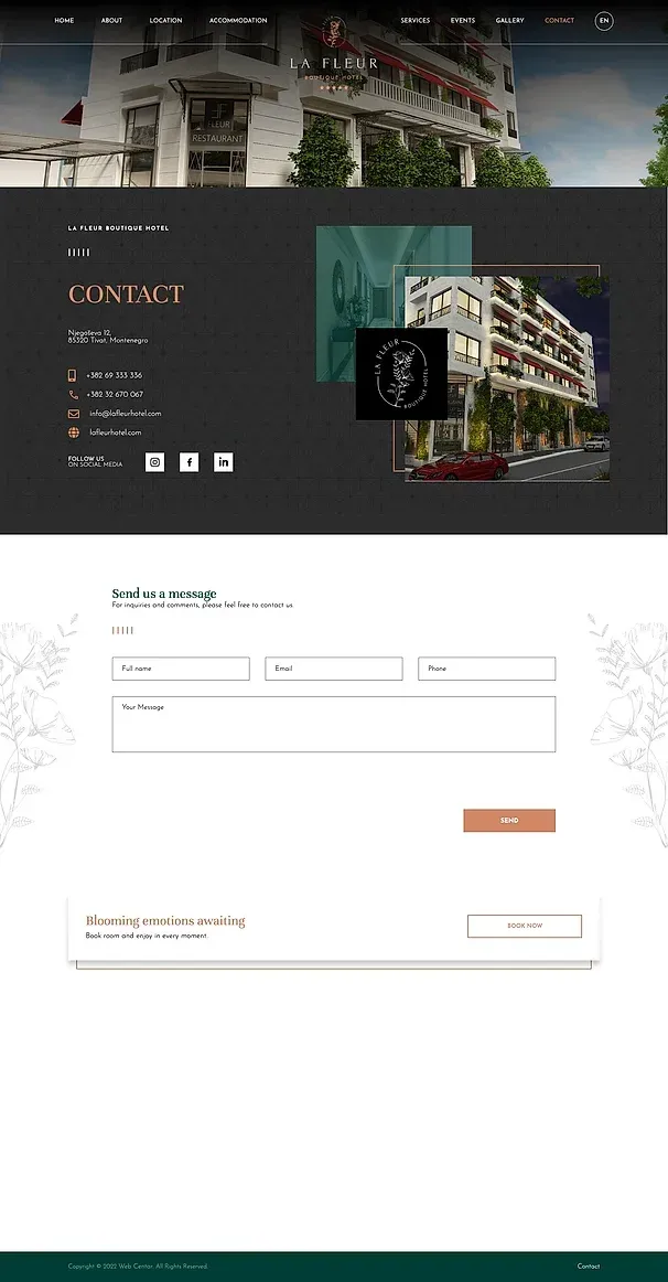 Kontakt — die Website von La Fleur