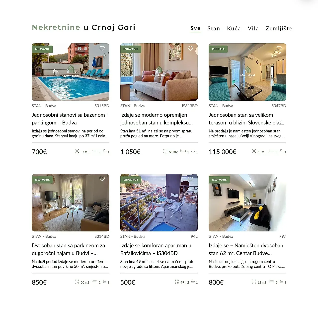 Naslovna — sajt Mont Real Estate