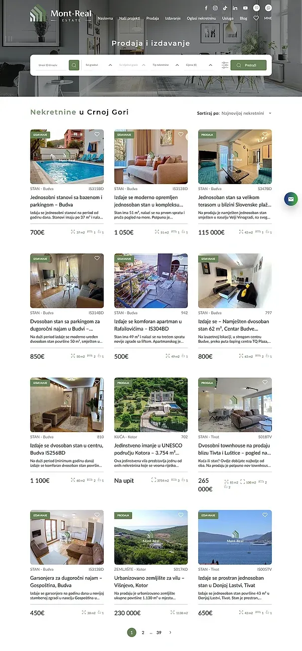 Unsere Projekte und Verkauf — die Website von Mont Real Estate
