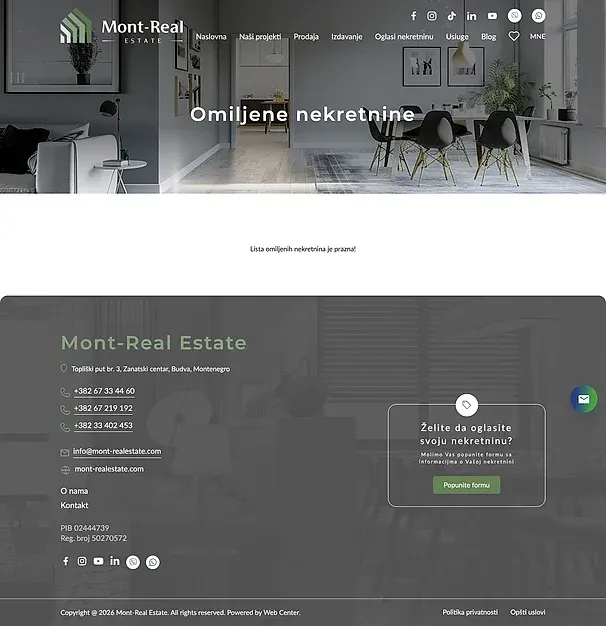 Blog und Merkliste — die Website von Mont Real Estate