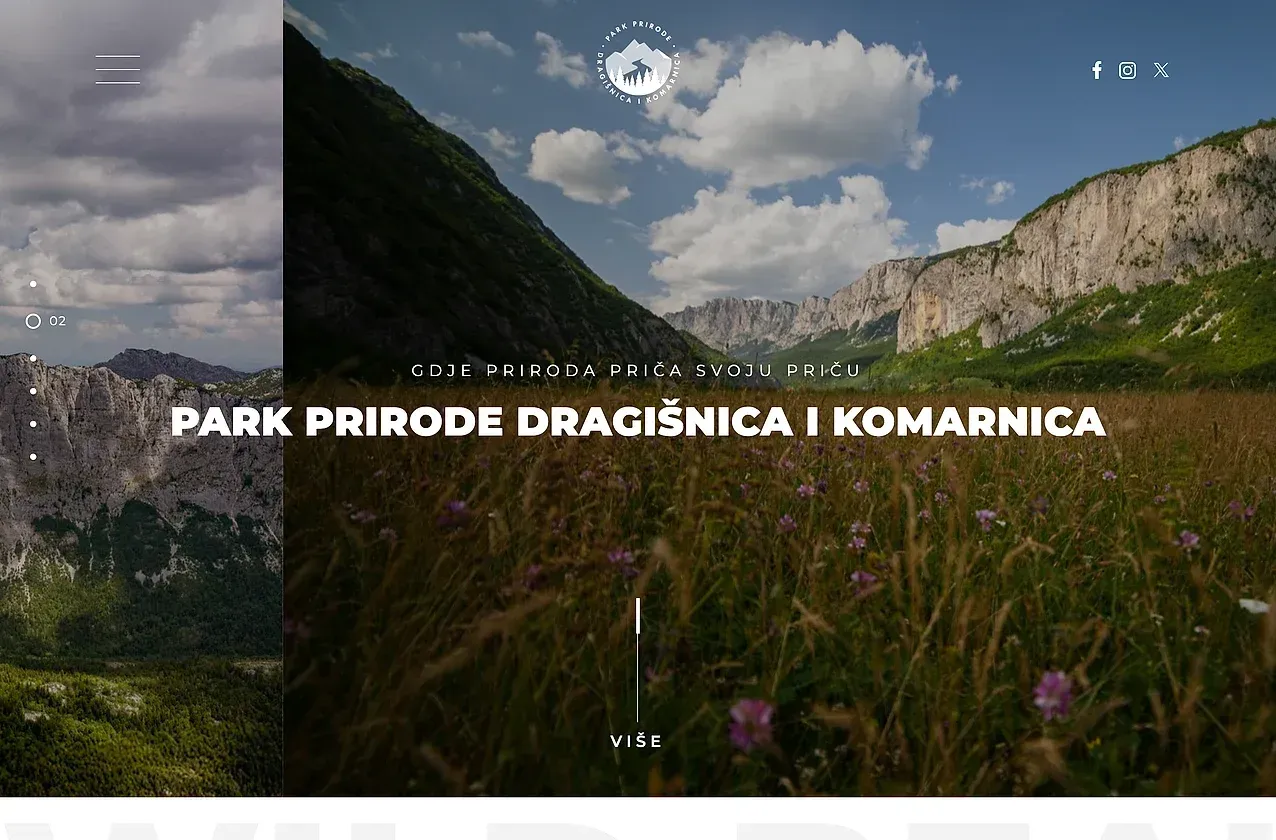 Startseite — die Website von Park prirode Dragišnica i Komarnica
