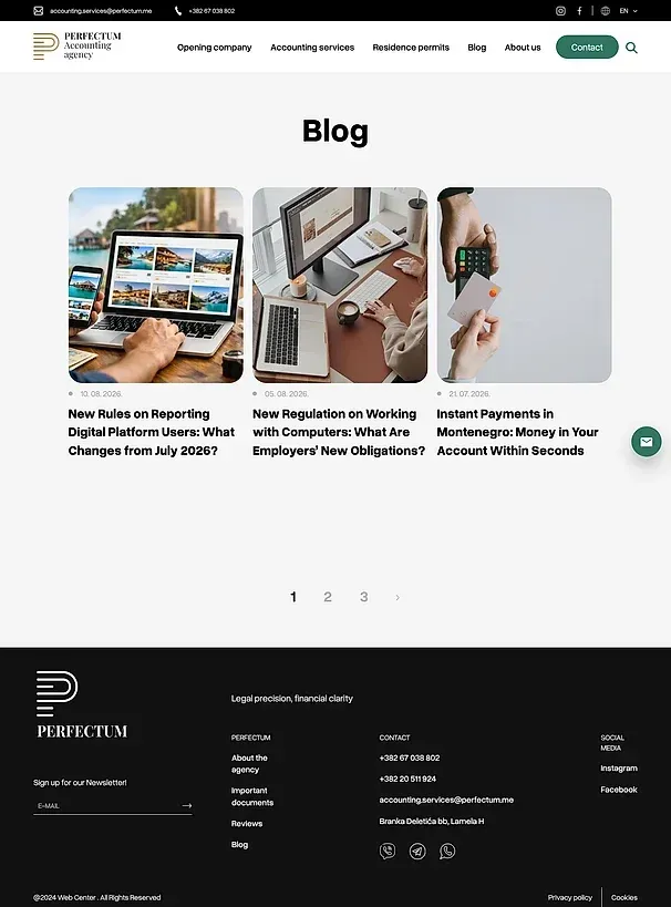 Aufenthaltsgenehmigungen und Blog — die Website von Perfectum