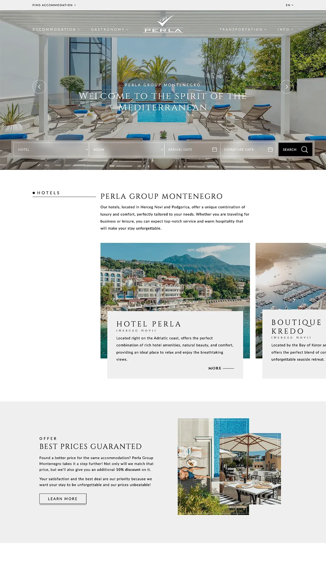 Startseite — die Website von Perla Group