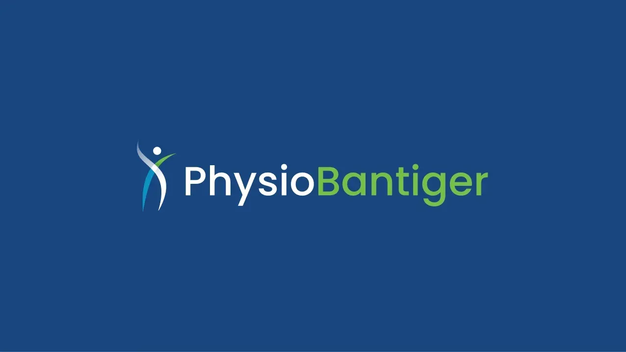 The Physiobantiger.ch logo on a dark background