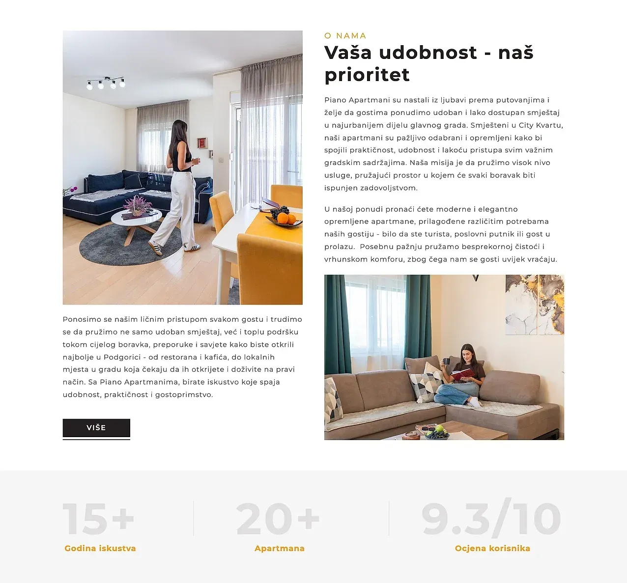 Startseite — die Website von Piano Apartmani
