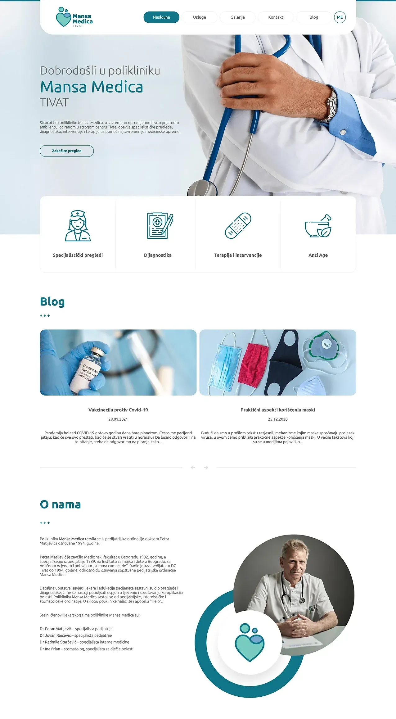 Startseite — die Website von Poliklinika Mansa Medica