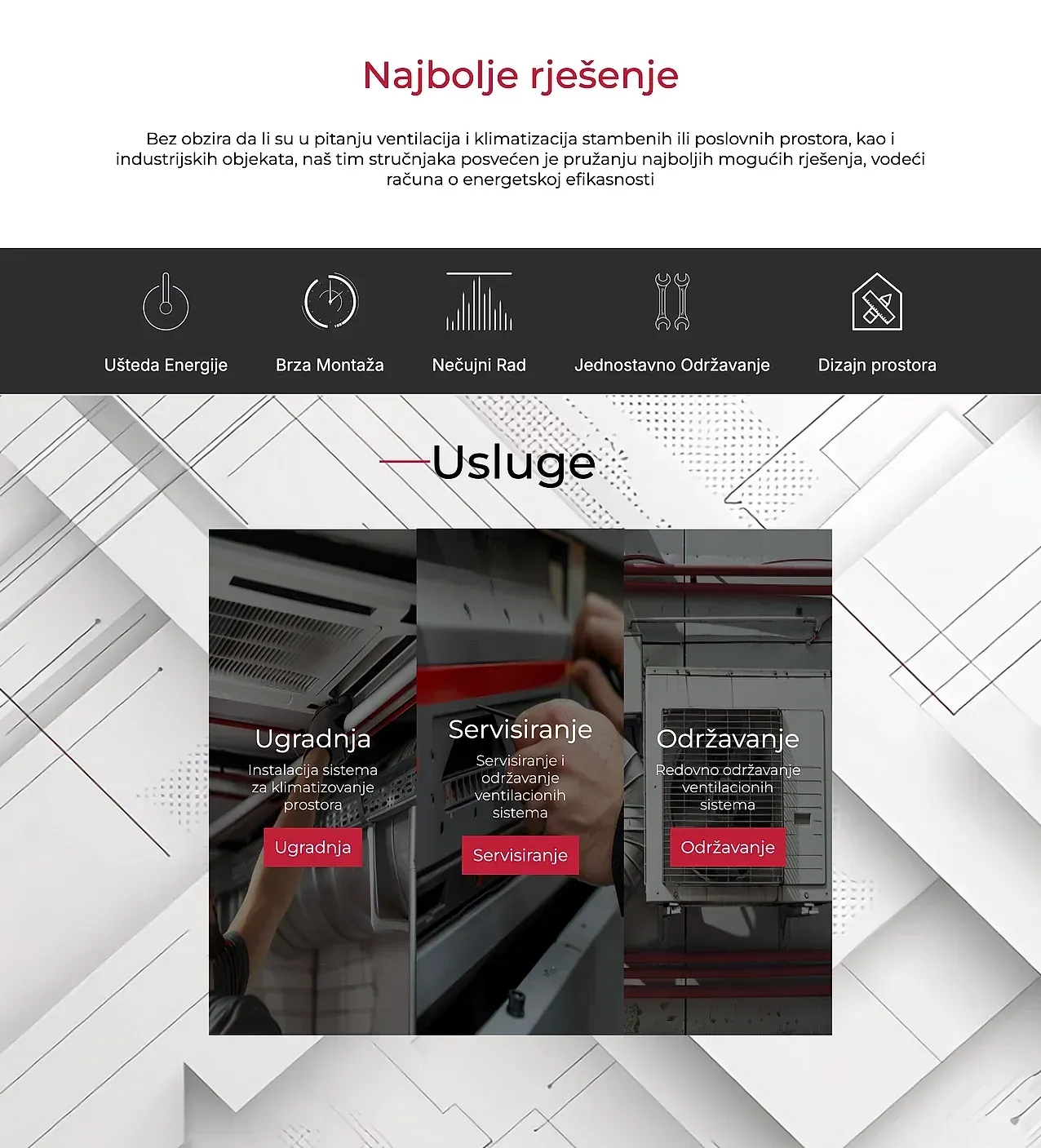 Home page — the Pro Sistem site