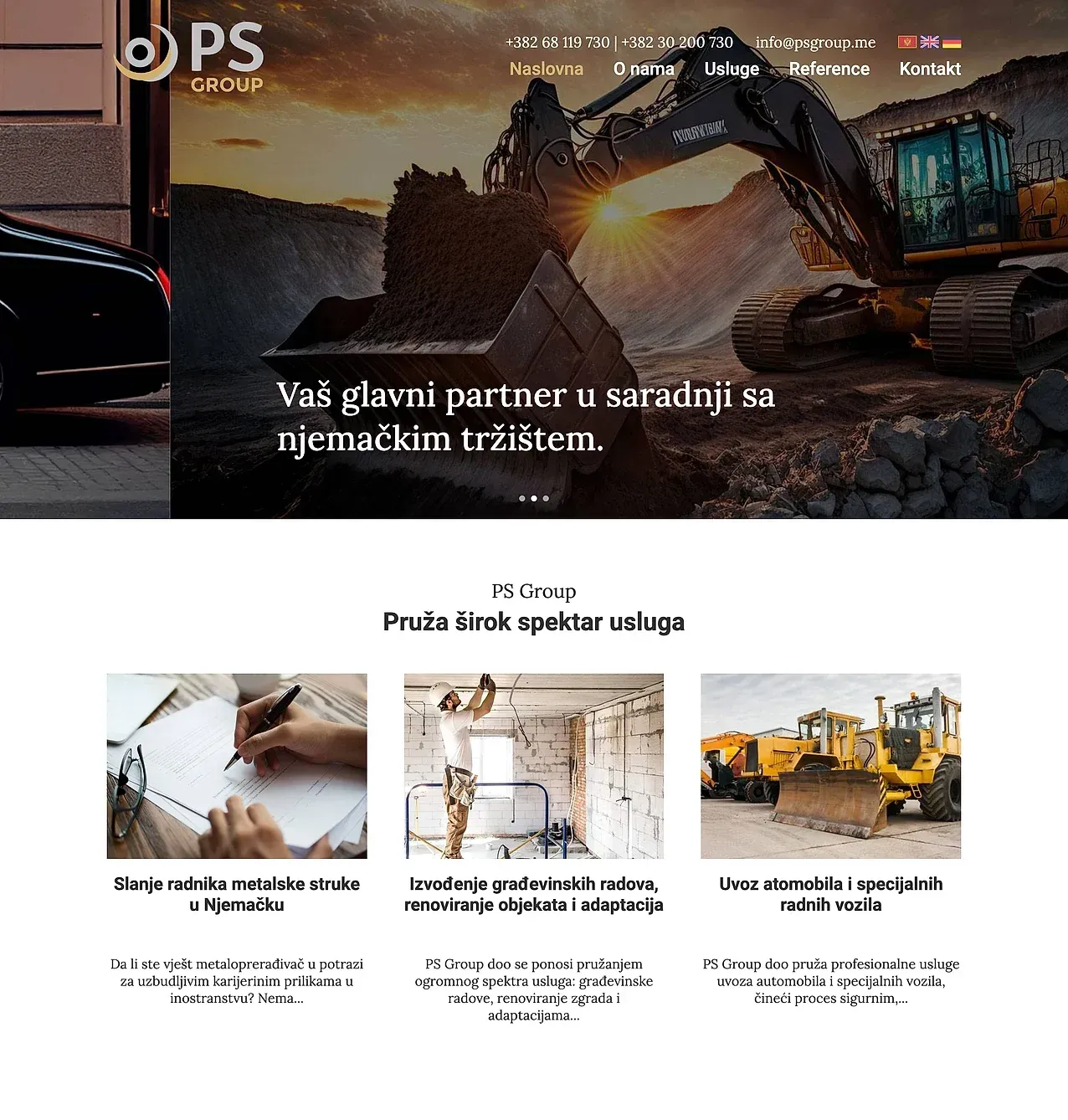 Startseite — die Website von PS Group