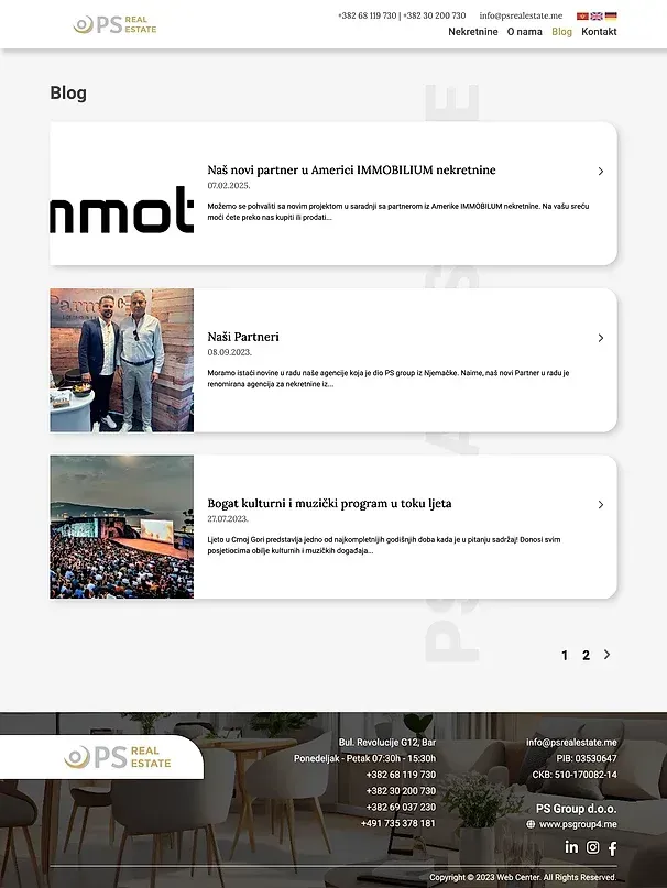Über uns und Blog — die Website von PS Real Estate