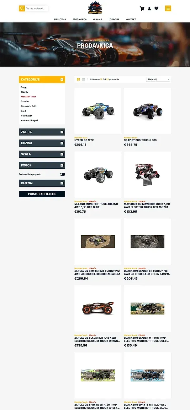 Monster Truck und Crawler — die Website von RC Montenegro